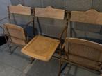 Antieke Franse Theaterstoelen opklapbaar, Huis en Inrichting, Ophalen, Gebruikt