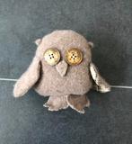 Handgemaakte knuffel uil., Kinderen en Baby's, Speelgoed | Knuffels en Pluche, Ophalen of Verzenden