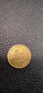 #1#    Zuid-Afrika 1 cent 1961, Postzegels en Munten, Munten | Afrika, Ophalen of Verzenden, Zuid-Afrika