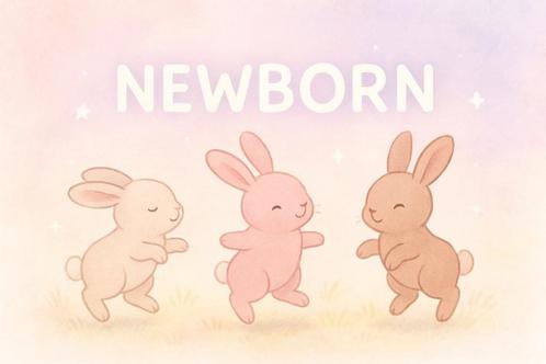 Nestje met jonge raszuivere Dwerg hangoor konijntjes geboren, Dieren en Toebehoren, Konijnen, Dwerg, Meerdere dieren, 0 tot 2 jaar