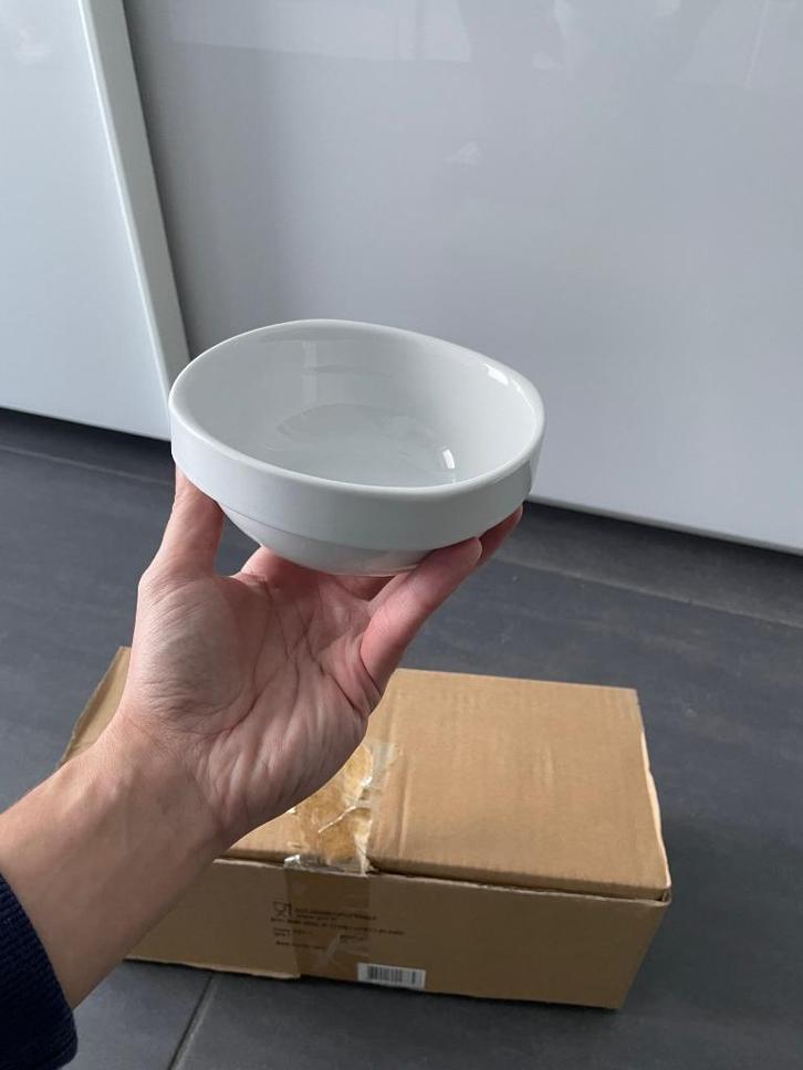 Nieuwe soepkommetjes/frietkommetjes verglaasd, Huis en Inrichting, Keuken | Servies, Nieuw, Kom(men), Effen, Ophalen