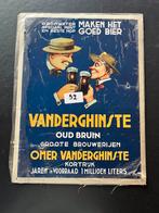 Vanderghinste - Reclamebord metaal, Ophalen, Zo goed als nieuw, Reclamebord, Plaat of Schild, Overige merken