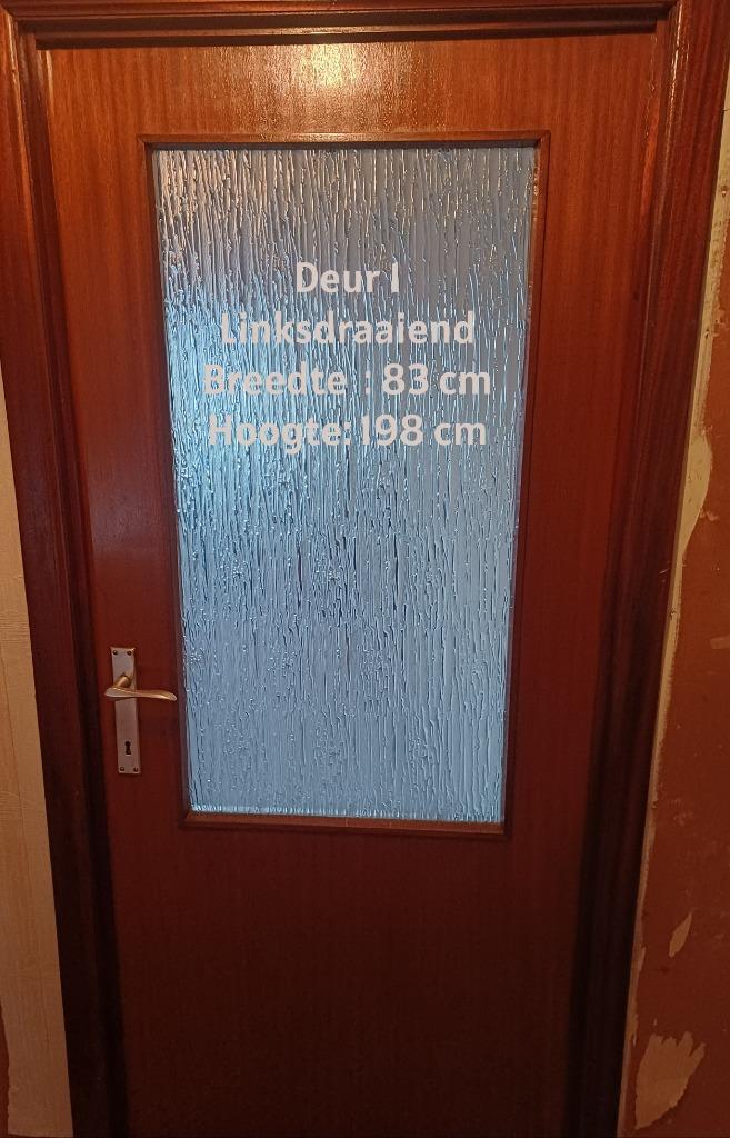 Diverse Binnendeuren, Doe-het-zelf en Bouw, Deuren en Vliegenramen, Zo goed als nieuw, Binnendeur, 200 tot 215 cm, 80 tot 100 cm