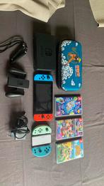 Nintendo switch (accessoires + controllers + games), Games en Spelcomputers, Spelcomputers | Nintendo Switch, Gebruikt, Ophalen of Verzenden