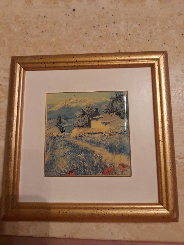 Peinture sur petit carrelage, Antiquités & Art, Art | Peinture | Classique, Enlèvement ou Envoi