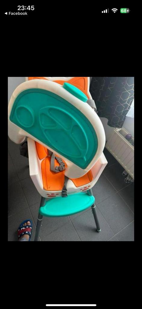 Chaise bébé enfant très bon état, Enfants & Bébés, Enlèvement, Comme neuf, Chaise pliante, Plateau amovible