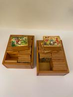 64 stuks Houten plaatjes dieren en sprookjes, Ophalen of Verzenden