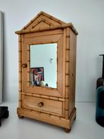 pitch pine faux bamboe klein opberg kastje, Ophalen of Verzenden, Gebruikt