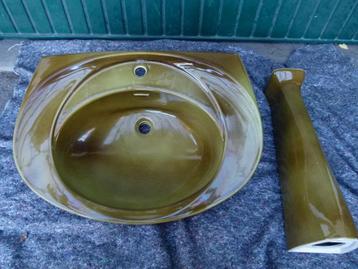 vintage wastafel lavabo Villeroy Boch 70er beschikbaar voor biedingen