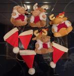 Renne en peluche et chapeaux de Noël pour le sapin, Divers, Enlèvement ou Envoi, Utilisé