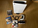 Playstation 5 + Charger Dock & 3 Games, Comme neuf, Enlèvement, Playstation 5