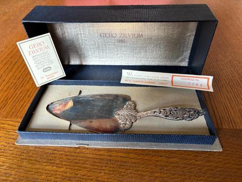 Vintage verzilverde taartschepper GERO ZILVIUM, Antiek en Kunst, Antiek | Bestek, Ophalen of Verzenden