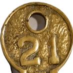 Clé en cuivre XL massif avec porte-bonheur n 21, Enlèvement ou Envoi, Cuivre