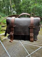 Aktetas/boekentas leder, Ophalen of Verzenden, Gebruikt, Bruin, Leder