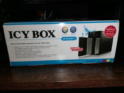 ICY BOX, External RAID 2bay, Computers en Software, Dockingstations, Zo goed als nieuw, Docking station, Harde schijf, Ophalen