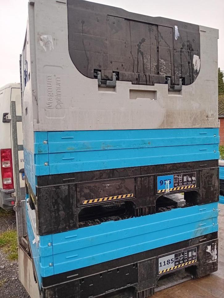 toeklapkisten -magnum optimum- plooibox palletbox kunststof, Doe-het-zelf en Bouw, Gereedschapskisten, Zo goed als nieuw, Ophalen