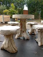 Teak set met stoeltjes, Ophalen