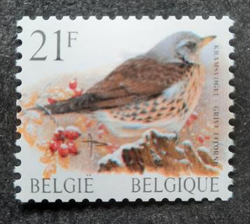 Belgique : COB 2792-R87 ** Oiseaux 1999.