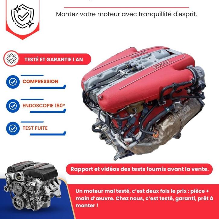Complete Ferrari 812 Superfast 6.5 v12 800hp motor, Auto-onderdelen, Motor en Toebehoren, Overige automerken, Ferrari, Nieuw, Ophalen of Verzenden