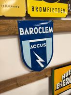 BAROCLEM Accus emaille reclamebord, Verzamelen, Ophalen of Verzenden, Gebruikt, Reclamebord