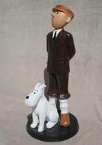 Groot beeld Kuifje en Bobby., Collections, Personnages de BD, Tintin, Enlèvement, Statue ou Figurine