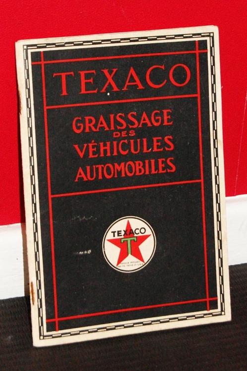 rare guide graissage texaco 1927 station service garage, Collections, Marques & Objets publicitaires, Utilisé, Enlèvement ou Envoi