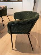 4 Donkergroene eetkamerstoelen corduroy - Kave Home, Huis en Inrichting, Stoelen, Ophalen, Overige kleuren, Zo goed als nieuw