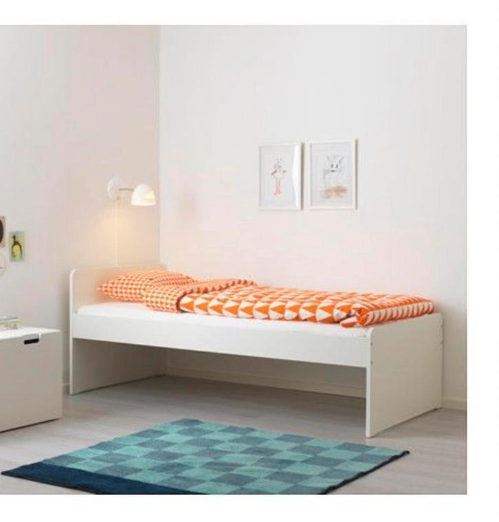 Eenpersoonsbed eventueel met gratis matras, Kinderen en Baby's, Kinderkamer | Bedden, Zo goed als nieuw, Lattenbodem, Matras, Ophalen