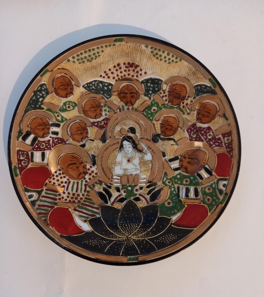 Assiette décorative japonaise - Satsuma, Antiquités & Art, Antiquités | Céramique & Poterie, Enlèvement ou Envoi