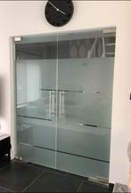 Moderne Glazen Deuren met vloerpomp Nieuwstaat !!!, Ophalen, Zo goed als nieuw, Overige typen