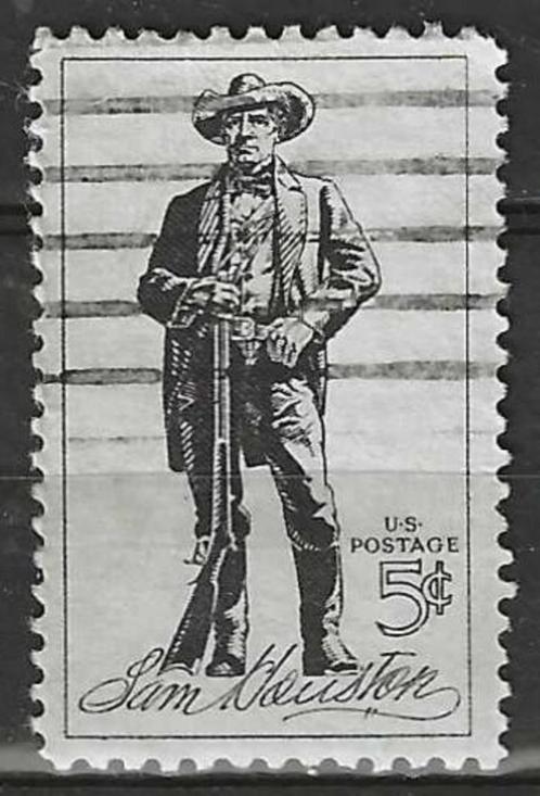 USA 1964 - Yvert 757 - Samuel Houston (ST), Postzegels en Munten, Postzegels | Amerika, Gestempeld, Verzenden
