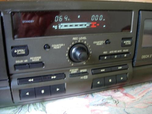 Technics RS-TR373 Deck Cassette Herziene tests mogelijk, Audio, Tv en Foto, Cassettedecks, Dubbel, Auto-reverse, Tiptoetsen, Tape counter