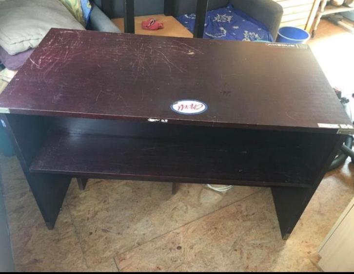 Bureau met verplaatsbaar kastje, Huis en Inrichting, Bureaus, Gebruikt, Bureau, Ophalen