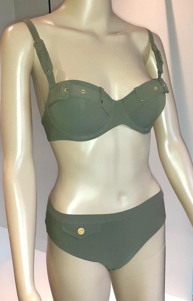 Bikini khaki military Africa Marlies Dekkers 70C S, Kleding | Dames, Badmode en Zwemkleding, Nieuw, Bikini, Groen, Verzenden