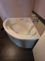 Hoekbad in wit acryl 140 x 140cm, Ophalen, Gebruikt, Bad