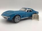 Franklin Mint 1:24 Corvette 1968 Blue, Ophalen, Zo goed als nieuw
