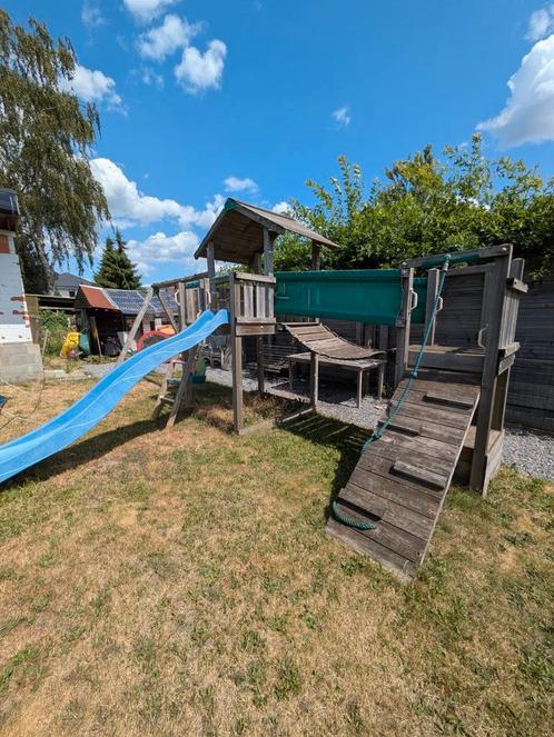 Speeltoestel, Kinderen en Baby's, Speelgoed | Buiten | Speeltoestellen, Gebruikt, Glijbaan, Loopbrug, Ophalen
