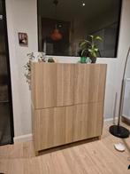 Ikea Besta Kast (houten finish en 4 extra witte deuren), Huis en Inrichting, Ophalen, Eikenhout, 100 tot 150 cm, Minder dan 150 cm