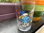 Smurfen Schtroumpfs Peyo Amora mosterdglas / drinkglas, Smurfin, Gebruikt, Ophalen of Verzenden, Gebruiksvoorwerp