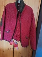 Mariposa Jas vest wijnrood stiksel bruin fluweel kraag, Kleding | Dames, Ophalen of Verzenden, Zo goed als nieuw, Bruin