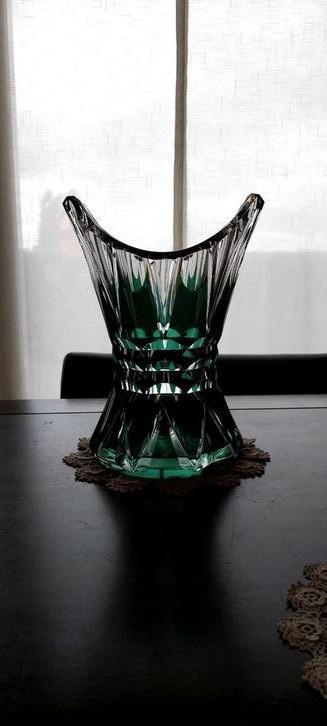 Vase en cristal épais du Val-Saint-Lambert PU Pièce unique, Antiquités & Art, Antiquités | Vases, Enlèvement ou Envoi