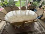eettafel met stoelen, Huis en Inrichting, Ophalen, 50 tot 100 cm, Zo goed als nieuw, Vijf personen of meer