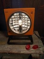 Vintage oranje uv- lamp,  omgebouwd tot tafellamp, Vintage, Ophalen of Verzenden, Zo goed als nieuw, E14 (klein)
