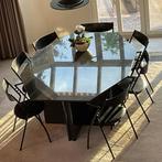 Eettafel in Jasberg graniet, Huis en Inrichting, Tafels | Eettafels, Ophalen, Overige materialen, 100 tot 150 cm, Zo goed als nieuw