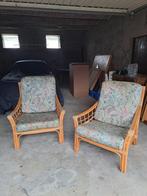 Rotan zetels met kussens (2x), Enlèvement, Une personne, Utilisé