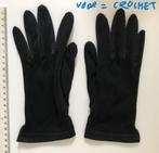 Zwarte crochet dameshandschoenen - origineel vintage, Gants, Porté, Enlèvement ou Envoi
