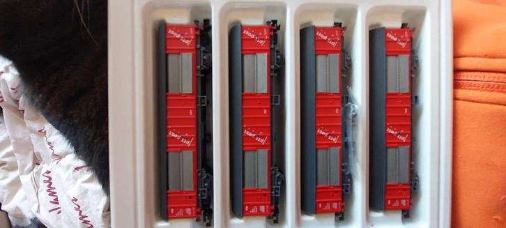 1107 NLK PTT-POST WAGONS ROCO 24007 1/160, Hobby en Vrije tijd, Modeltreinen | N-Spoor, Zo goed als nieuw, Roco, Verzenden