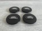 Zwart logo Land Rover Naafdoppen/ Naafkappen 62mm set van 4., Verzenden, Nieuw