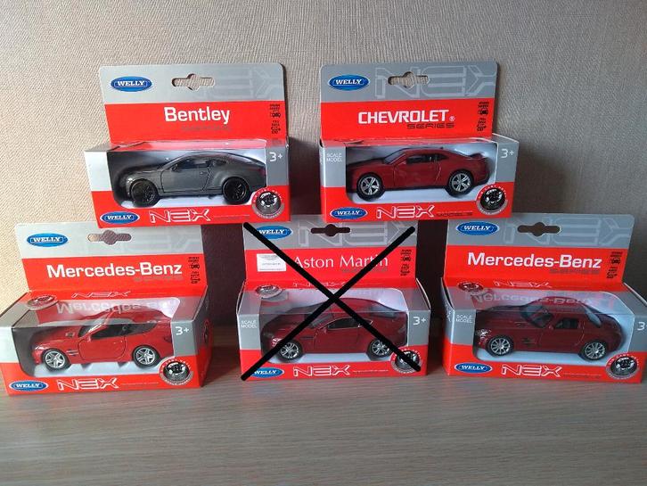 ☼ Nieuwe welly speelgoedauto's schaalmodel - CHIC, Kinderen en Baby's, Speelgoed |Speelgoedvoertuigen, Nieuw, Ophalen of Verzenden