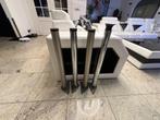 tafelpoot 70 cm 4x - verstelbaar, Huis en Inrichting, Ophalen of Verzenden, Gebruikt, Metaal, Tafelpoot